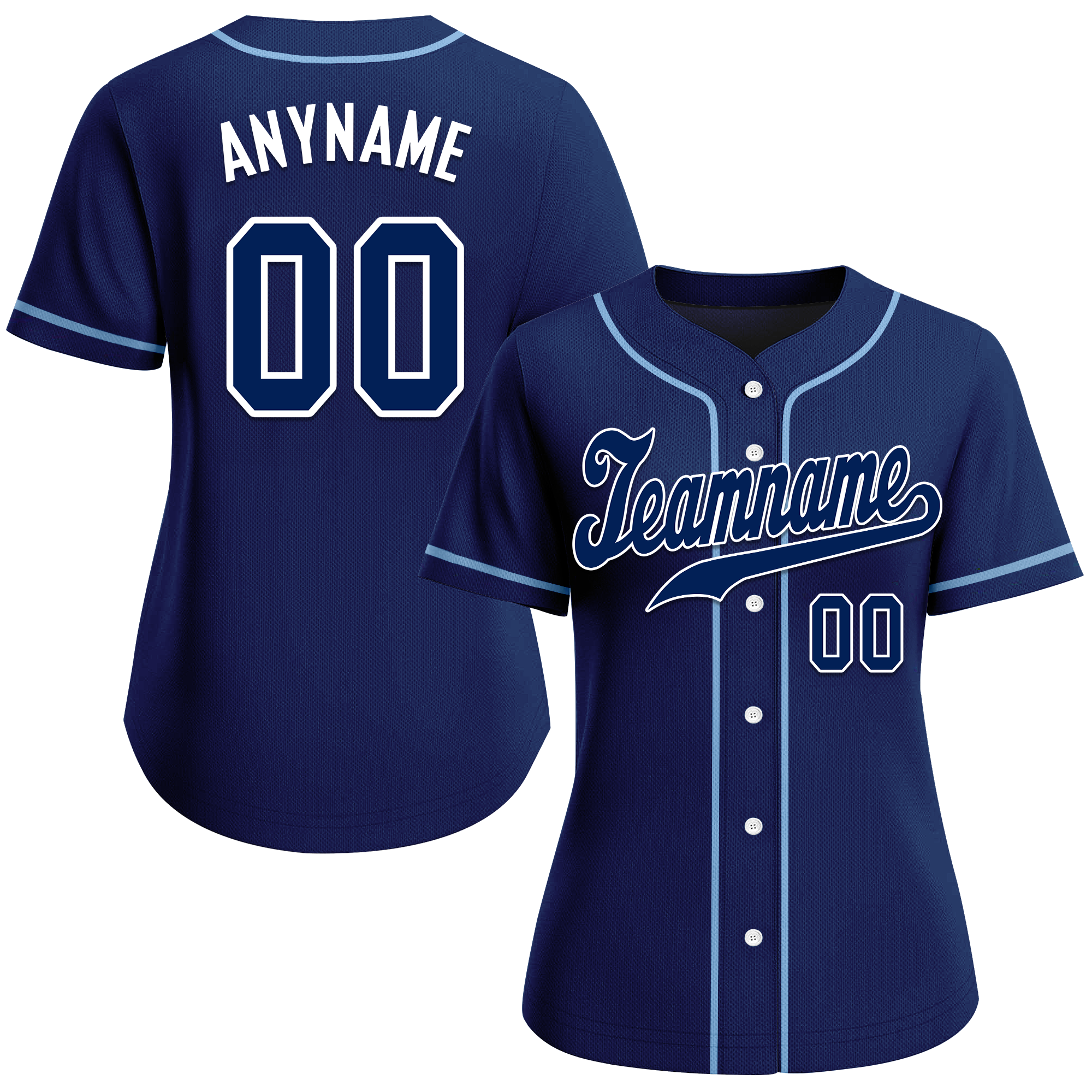 Custom Blue Classic Style Blue Personalized Authentic Baseball Jersey BSBJ01-bd0fa0c