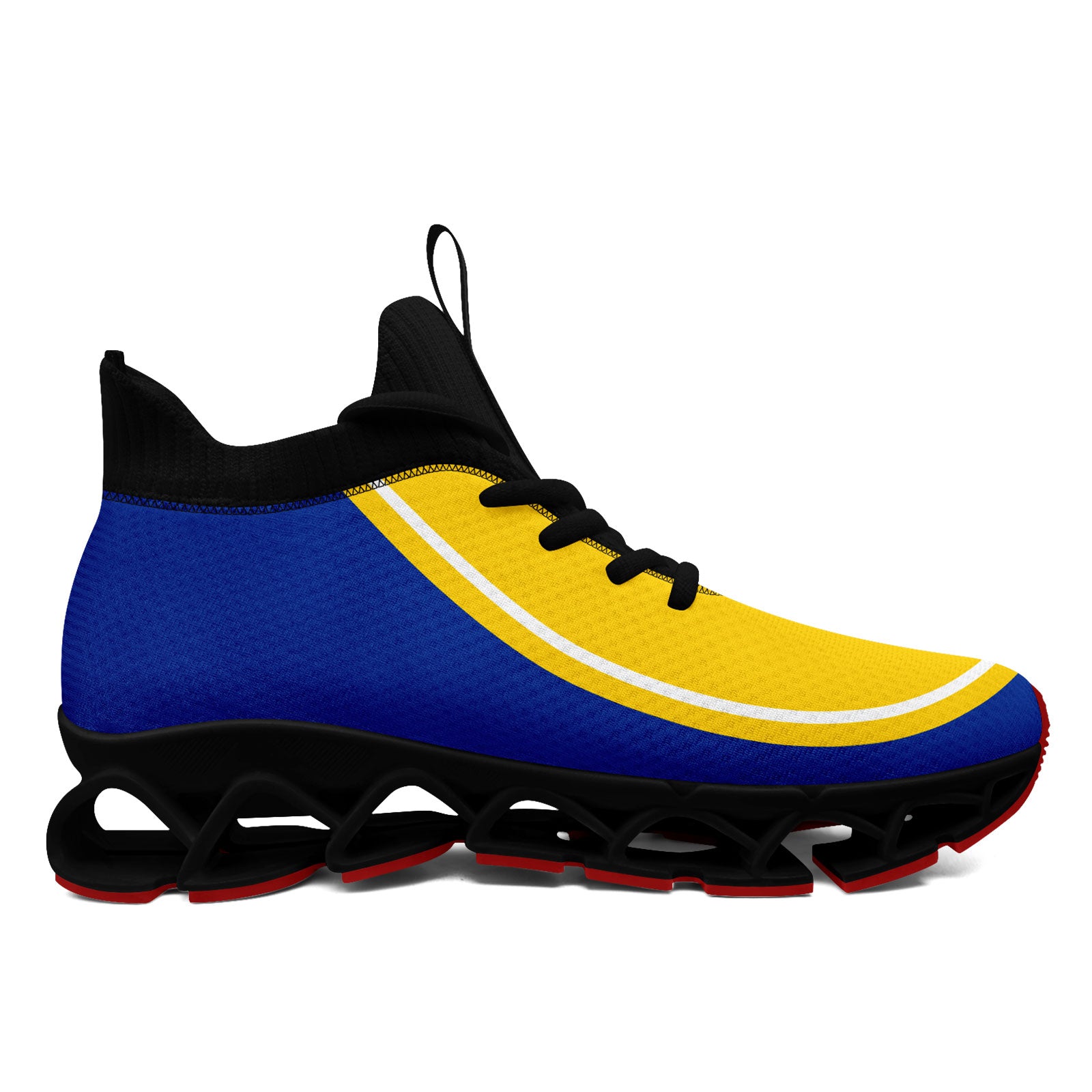 Custom Blue Yellow Maxsoul Shoes Personalized Sneaker FN030XD-D020388-25