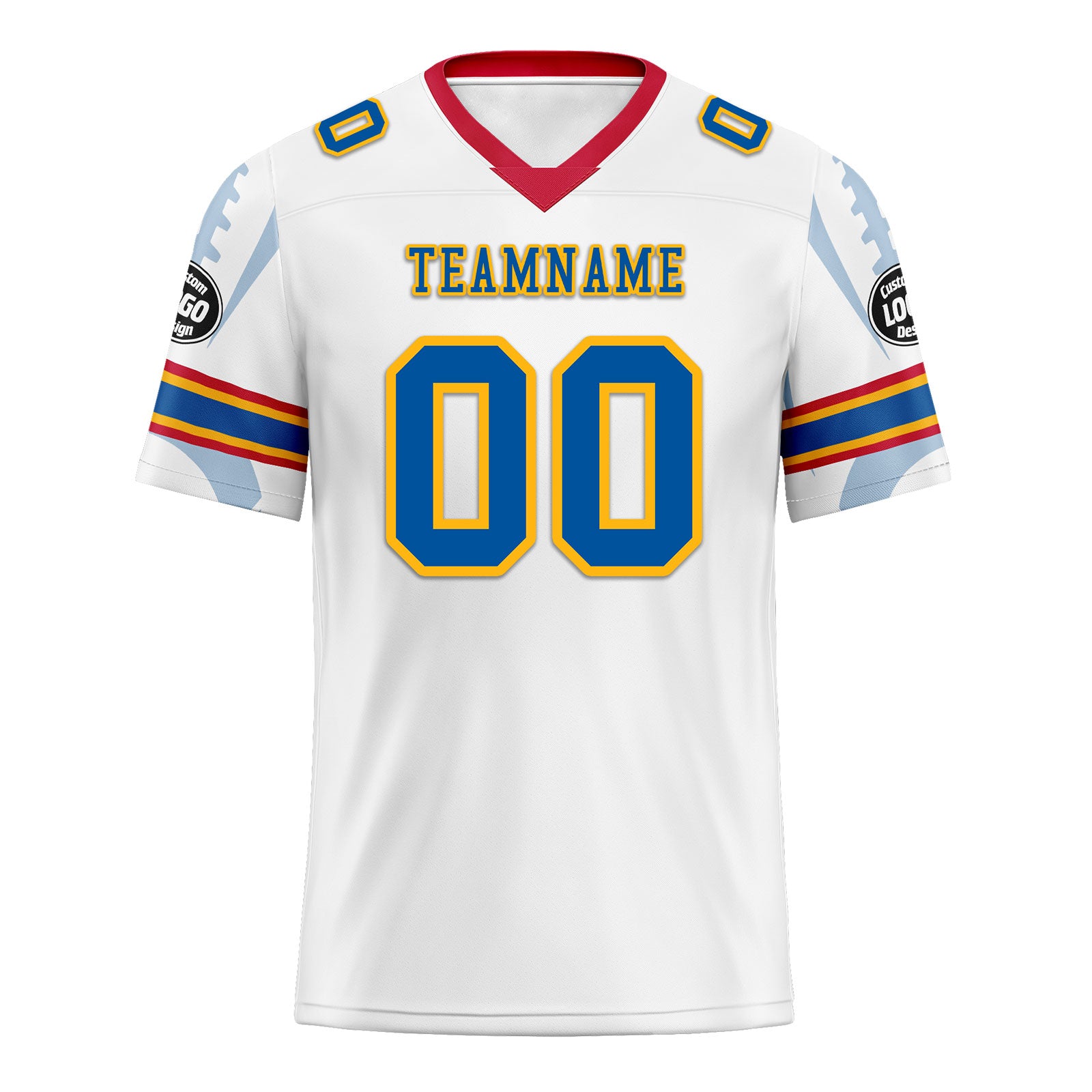 Custom White Pittsburgh Personalized Authentic Football Jersey FBJ02-D025033-31