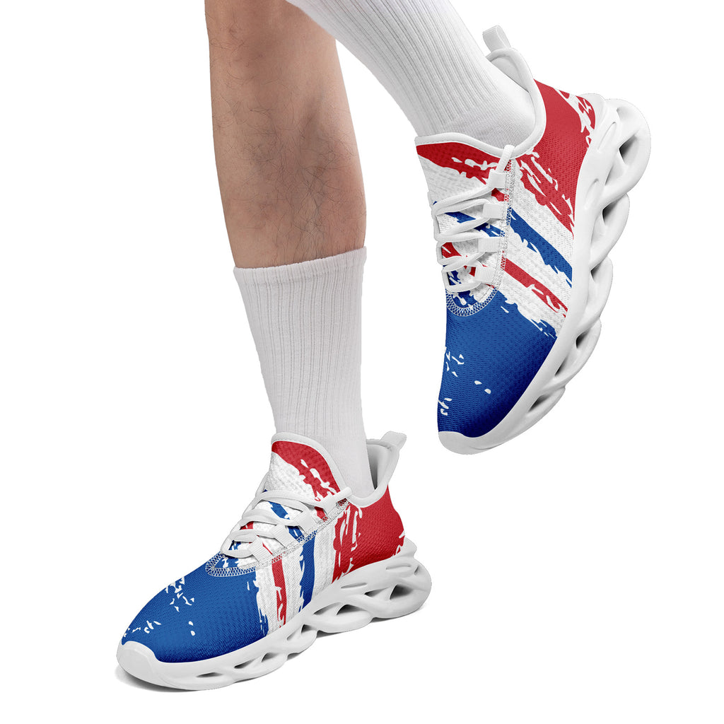 Custom South Korea 2026 World Cup Sneakers DIY Country Flag Running Shoes Lightweight Sport Shoes Gift for Football Fans Personalized Team Name and Logo FN003-F009130-2