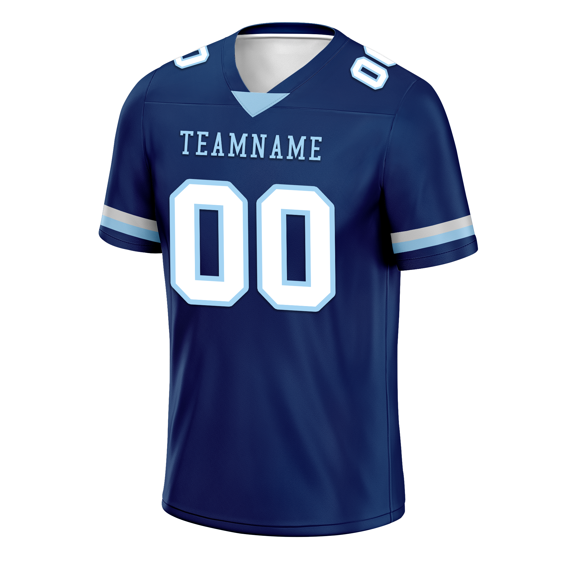 Custom Blue Classic Style Personalized Authentic Football Jersey FBJ02-bd0a70a7
