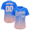 Custom Blue Pink Fade Fashion Personalized Authentic Baseball Jersey BSBJ01-D0a70e0