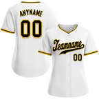Custom White Classic Style Black Personalized Authentic Baseball Jersey BSBJ01-bd0fad8