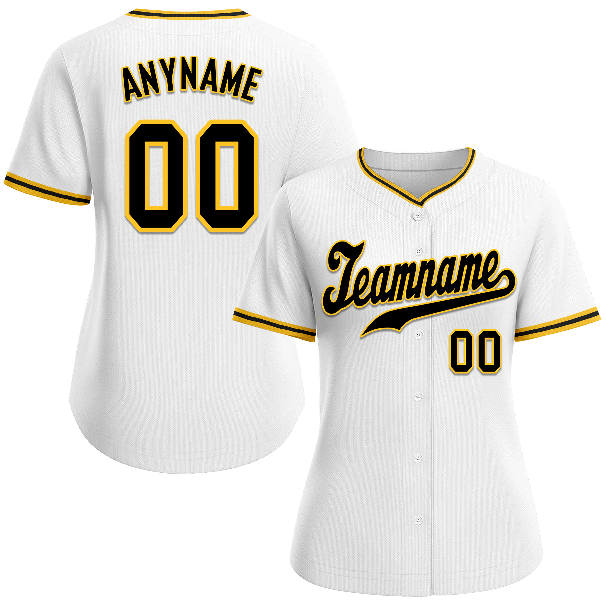 Custom White Classic Style Black Personalized Authentic Baseball Jersey BSBJ01-bd0fad8