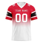 Custom Red White Kansas City Personalized Authentic Football Jersey FBJ02-D020249-18