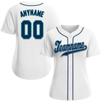 Custom White Classic Style Black Personalized Authentic Baseball Jersey BSBJ01-bd0fabf