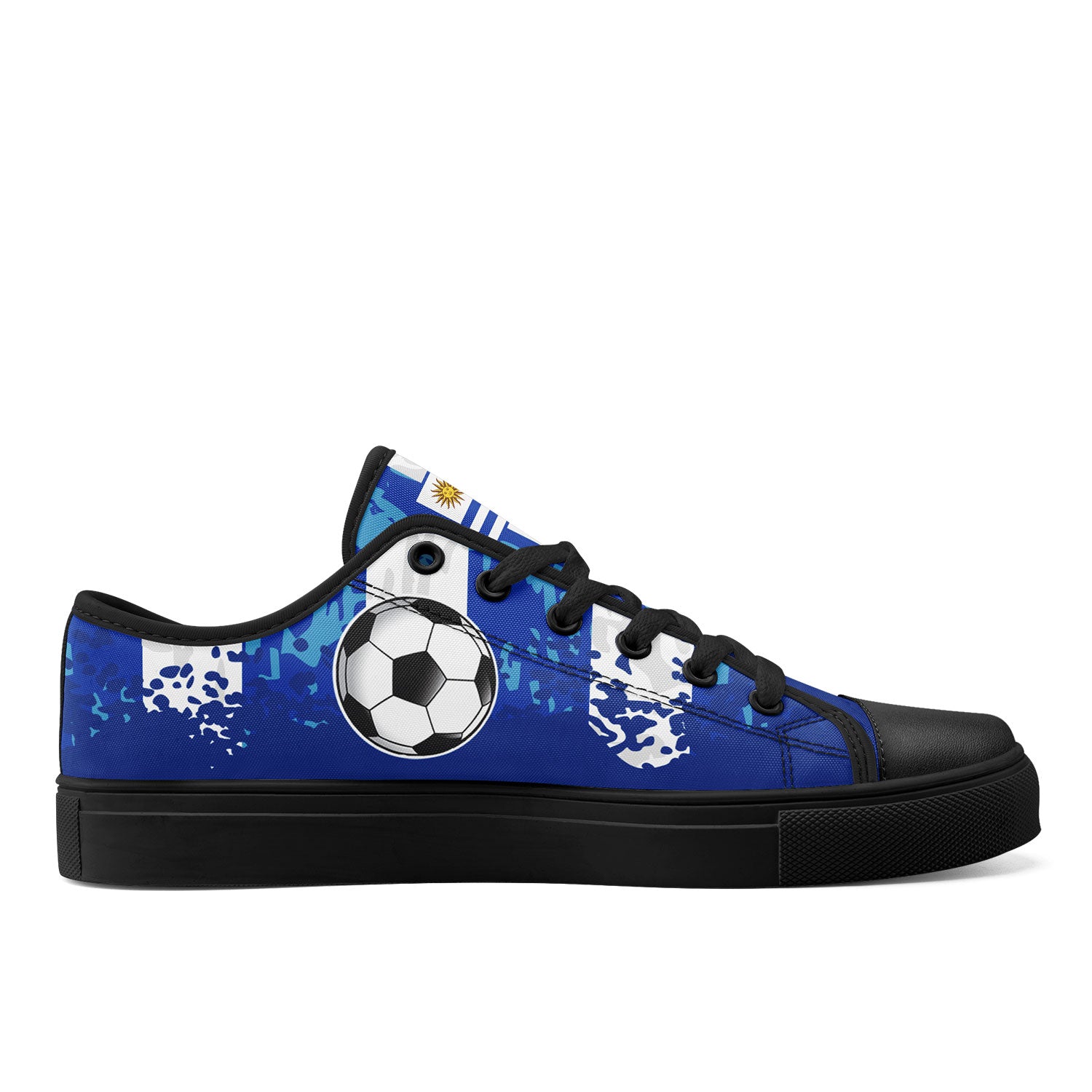 Custom Uruguay 2026 World Cup Sneakers DIY Country Flag Running Shoes Lightweight Sport Shoes Gift for Football Fans Personalized Team Name and Logo FN027-F009107-2