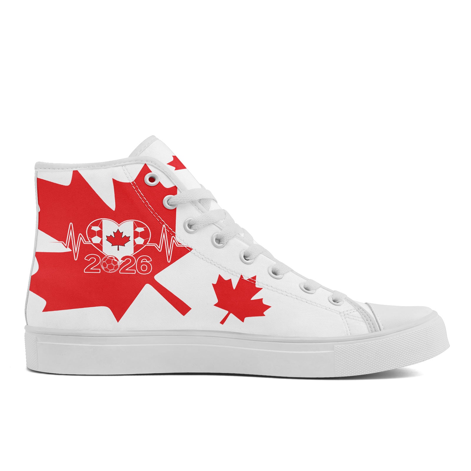 Custom 2026 World Cup Canada Sneakers DIY Country Flag Running Shoes Lightweight Sport Shoes Gift for Football Fans Personalized Team Name and Logo FN024-F023064-4