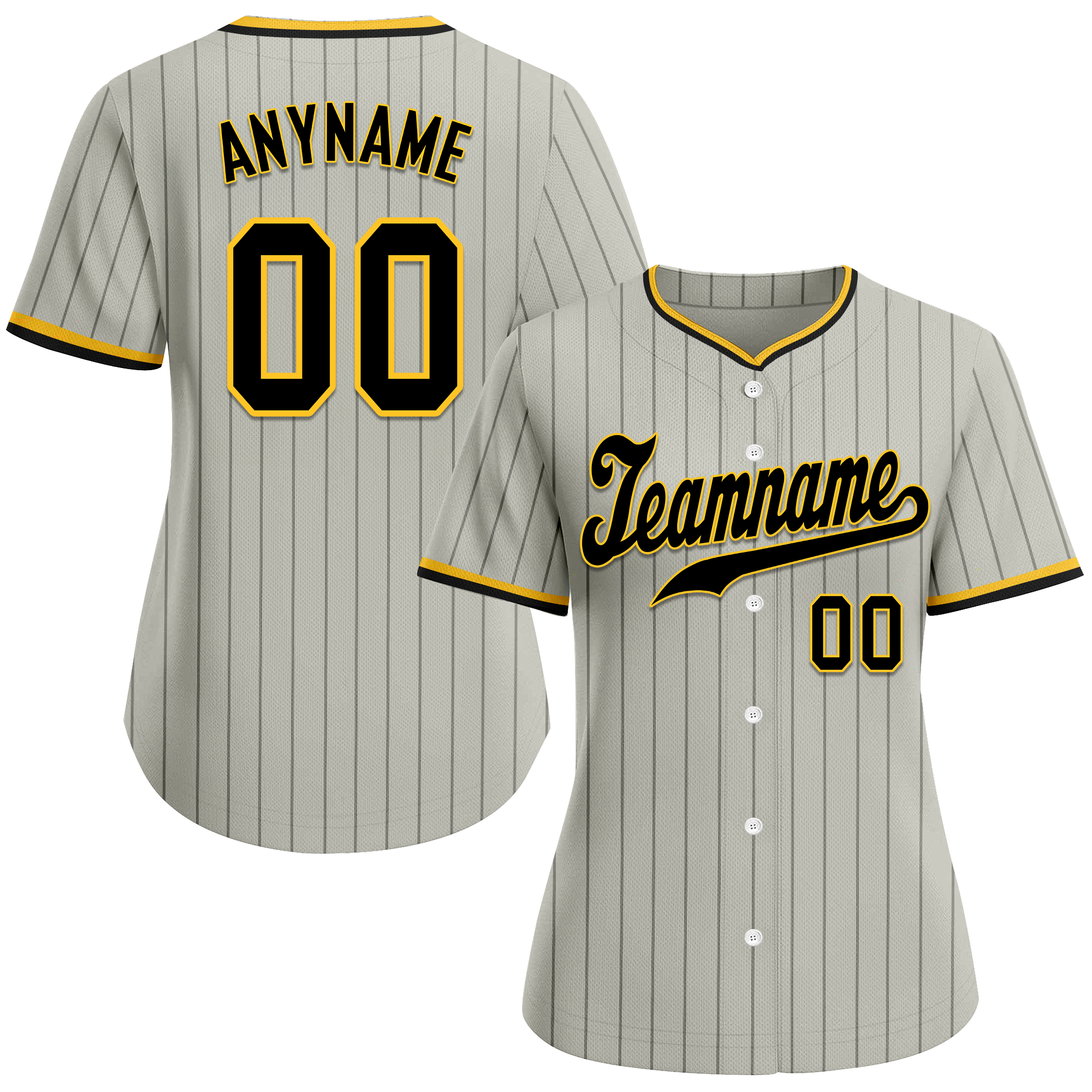 Custom Grey Classic Style Black Personalized Authentic Baseball Jersey BSBJ01-bd0faef