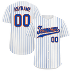Custom White Classic Style Blue Personalized Authentic Baseball Jersey BSBJ01-bd0fa07