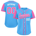 Custom Yellow Pink Raglan Sleeves Personalized Authentic Baseball Jersey BSBJ01-D017200