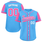Custom Yellow Pink Raglan Sleeves Personalized Authentic Baseball Jersey BSBJ01-D017200