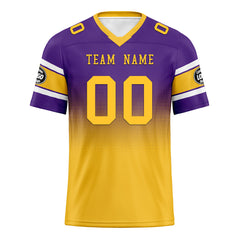 Custom Purple Yellow Minnesota Football Jersey and Hat Combo Offer Personalized Combo ZH-D020326-17