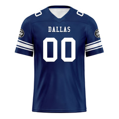 Custom Bule Dalls Personalized Authentic Football Jersey FBJ02-D020256-5