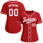 Custom Red Classic Style White Personalized Authentic Baseball Jersey BSBJ01-bd0fadf