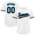 Custom White Classic Style Black Personalized Authentic Baseball Jersey BSBJ01-bd0face
