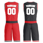 Custom Red Black Classic Style Reversible Basketball Uniform Personalized Ordinary BBJR-D017025