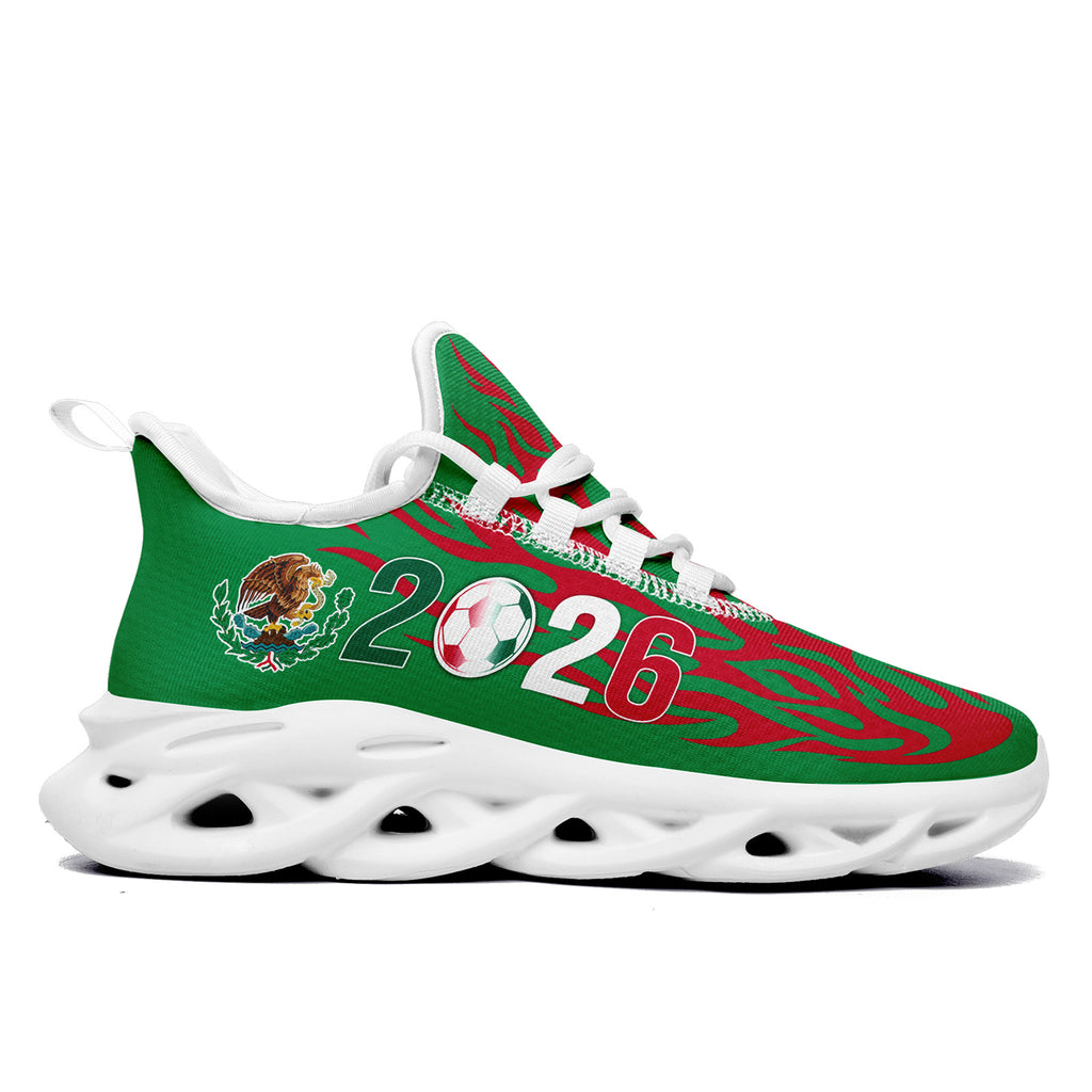 Custom 2026 World Cup Mexico Sneakers DIY Country Flag Running Shoes Lightweight Sport Shoes Gift for Football Fans Personalized Team Name and Logo FN003-F023075-4
