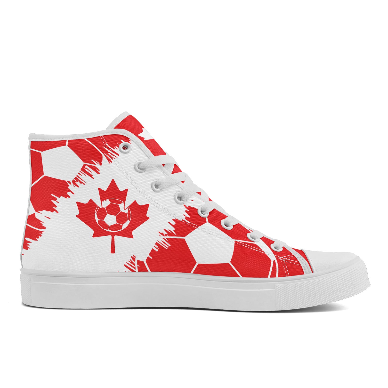 Custom 2026 World Cup Canada Sneakers DIY Country Flag Running Shoes Lightweight Sport Shoes Gift for Football Fans Personalized Team Name and Logo FN024-F023064-1
