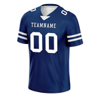 Custom Blue Classic Style Personalized Authentic Football Jersey FBJ02-bd0a70bf