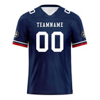 Custom Blue New England Personalized Authentic Football Jersey FBJ02-D020263-26