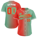 Custom Red Green Gradient Fashion Personalized Authentic Baseball Jersey BSBJ01-D0a7a09
