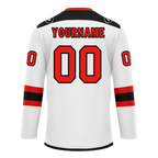 Custom White Black Personalized Hockey Jersey HCKJ01-D0a700c