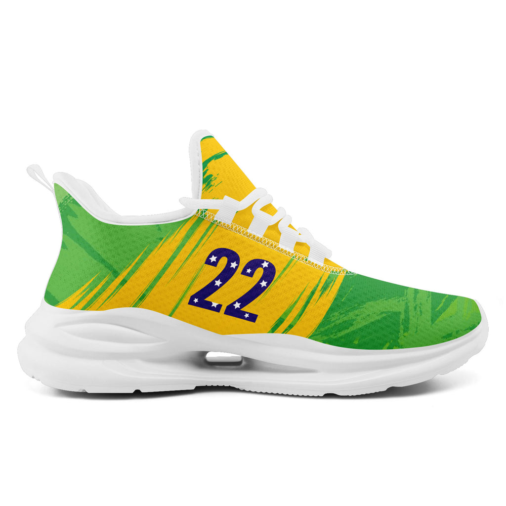 Custom 2026 World Cup Brazil Sneakers DIY Country Flag Running Shoes Lightweight Sport Shoes Gift for Football Fans Personalized Team Name and Logo FN079-F027080-9