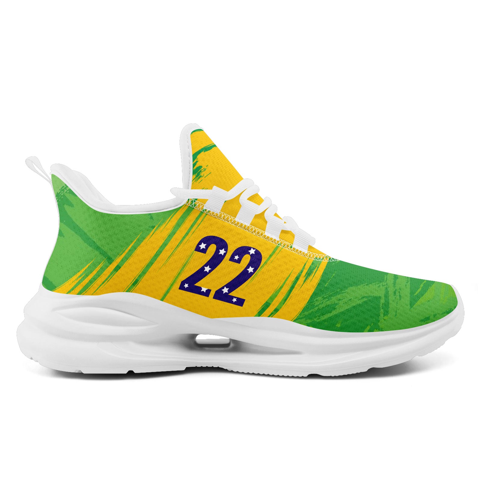 Custom 2026 World Cup Brazil Sneakers DIY Country Flag Running Shoes Lightweight Sport Shoes Gift for Football Fans Personalized Team Name and Logo FN079-F027080-9