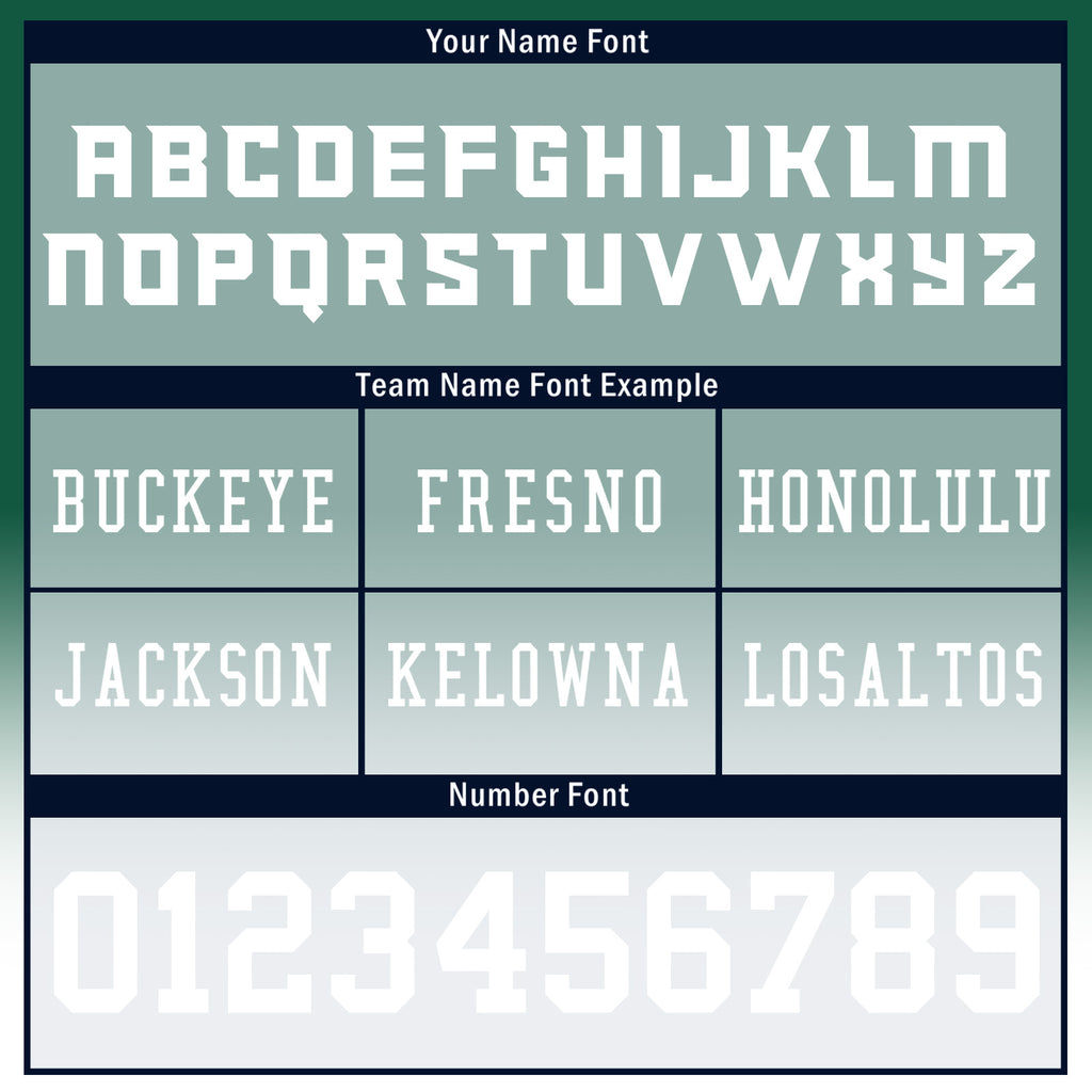 Custom Green White Fade Fashion New York High-Performance American Football Jersey FBJ06-D020252-28