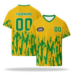 Custom 2026 World Cup Brazil High Quality Soccer Stadium Version Jersey Sneakers Sports Shoes and Hat Combo Offer Personalized Team Name and Logo ZH-F027089-2