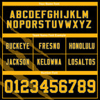 Custom Yellow Black Pennsylvania High-Performance American Football Jersey FBJ06-D023001-30