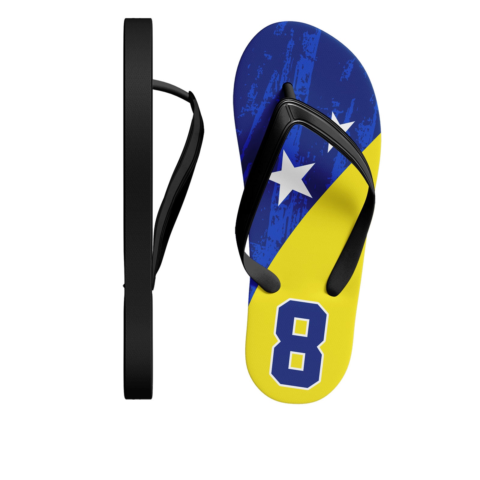 Custom Curaçao 2026 World Cup Sneakers DIY Country Flag Running Shoes Lightweight Sport Shoes Gift for Football Fans Personalized Team Name and Logo FN058-F009136-2