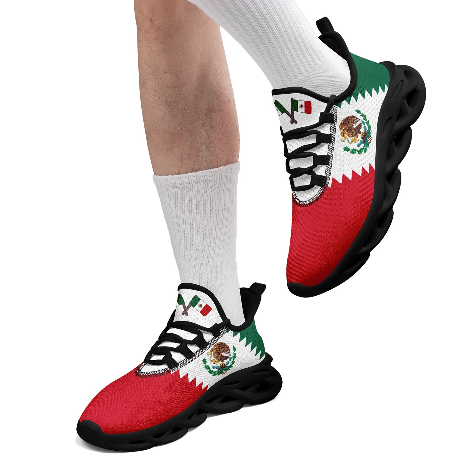 Custom 2026 World Cup Mexico Sneakers DIY Country Flag Running Shoes Lightweight Sport Shoes Gift for Football Fans Personalized Team Name and Logo FN003-F023045-3