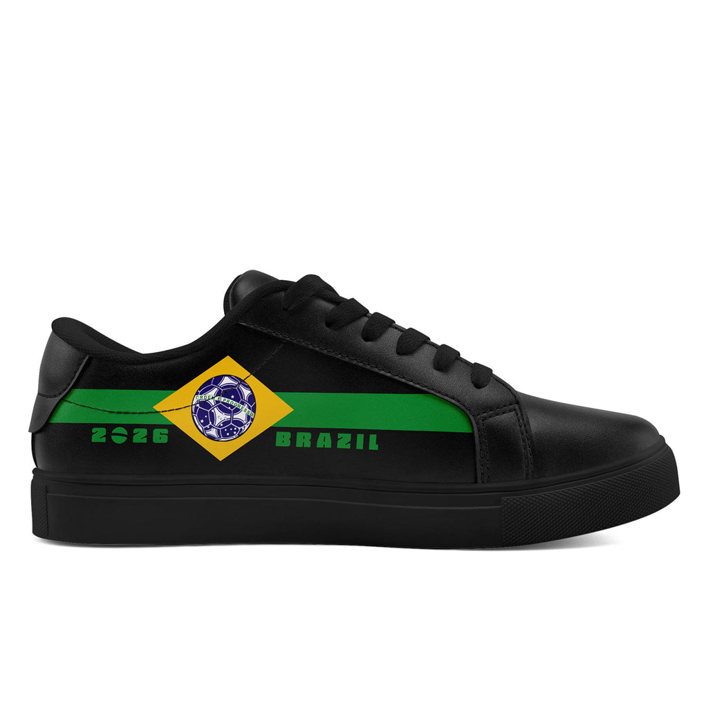 Custom 2026 World Cup Brazil Sneakers DIY Country Flag Running Shoes Lightweight Sport Shoes Gift for Football Fans Personalized Team Name and Logo FN023-F027052-3