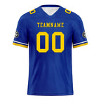 Custom Blue Yellow Los Angeles Football Jersey and Firesoul Sports Shoes Combo Offer Personalized Combo ZH-D020273-15