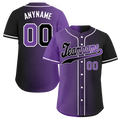 Custom Purple Black Gradient Fashion Personalized Authentic Baseball Jersey BSBJ01-D0a7090