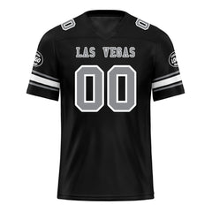 Custom Black Las Vegas Personalized Authentic Football Jersey FBJ02-D020256-23