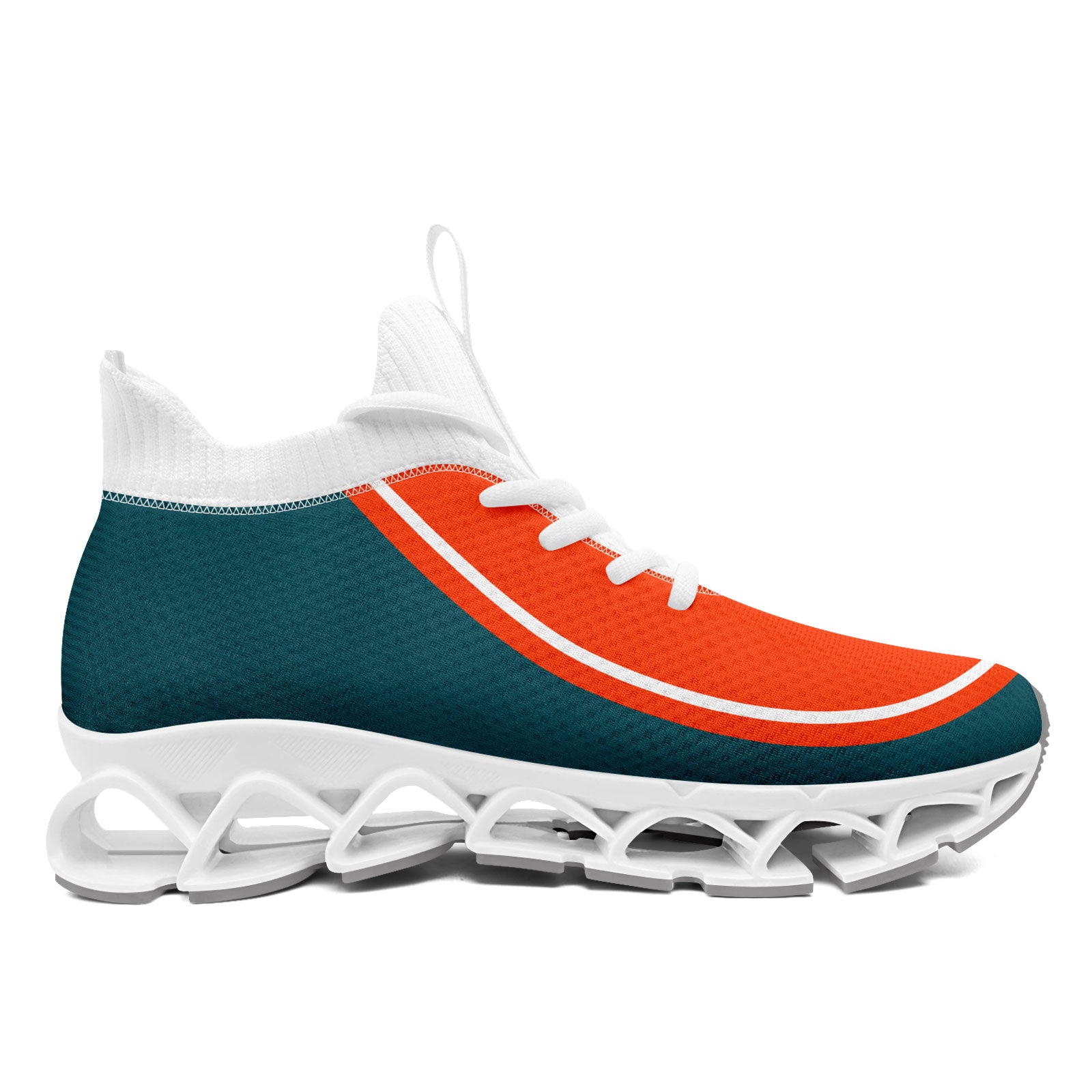 Custom Green Orange Maxsoul Shoes Personalized Sneaker FN030XD-D020388-6