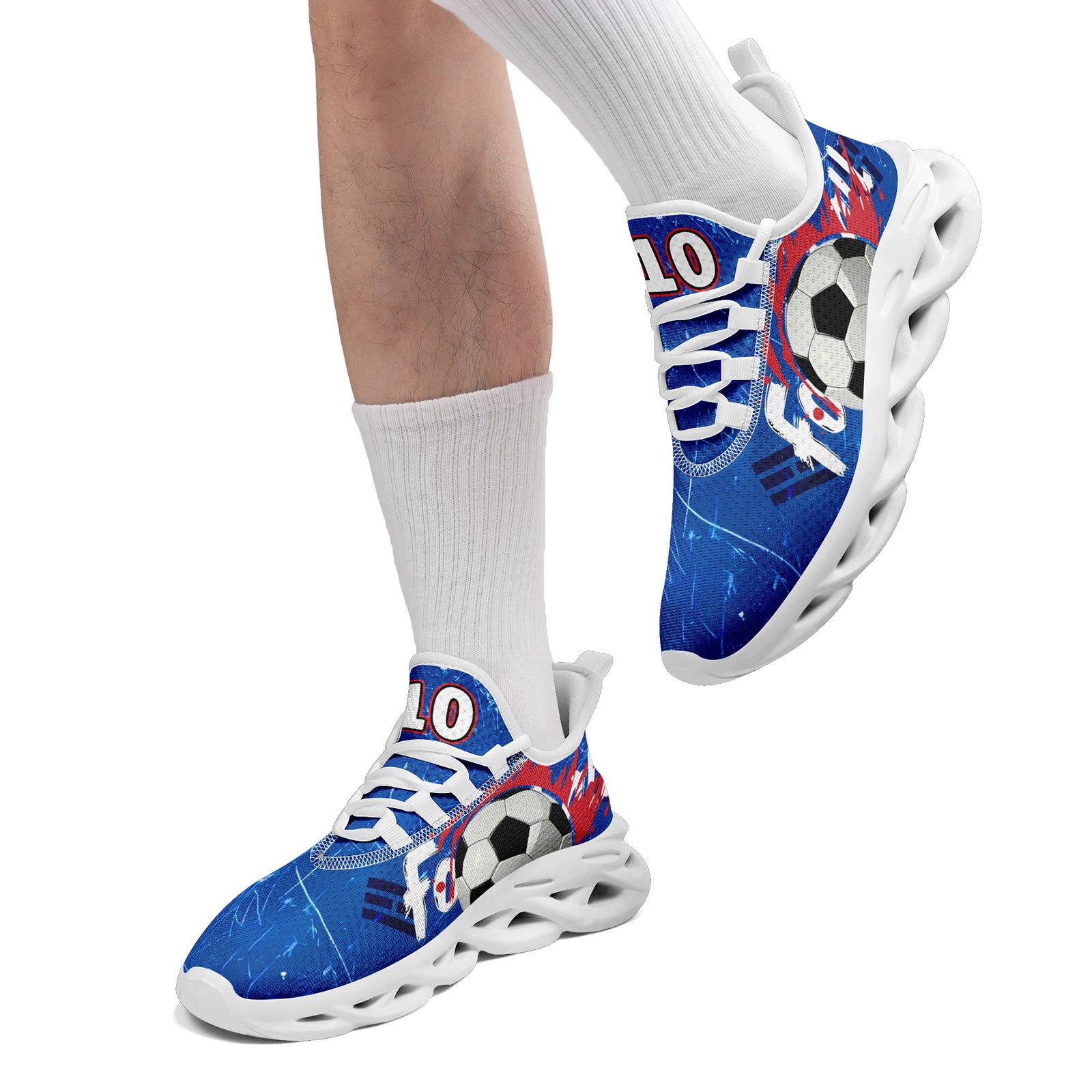 Custom South Korea 2026 World Cup Sneakers DIY Country Flag Running Shoes Lightweight Sport Shoes Gift for Football Fans Personalized Team Name and Logo FN003-F009054-3