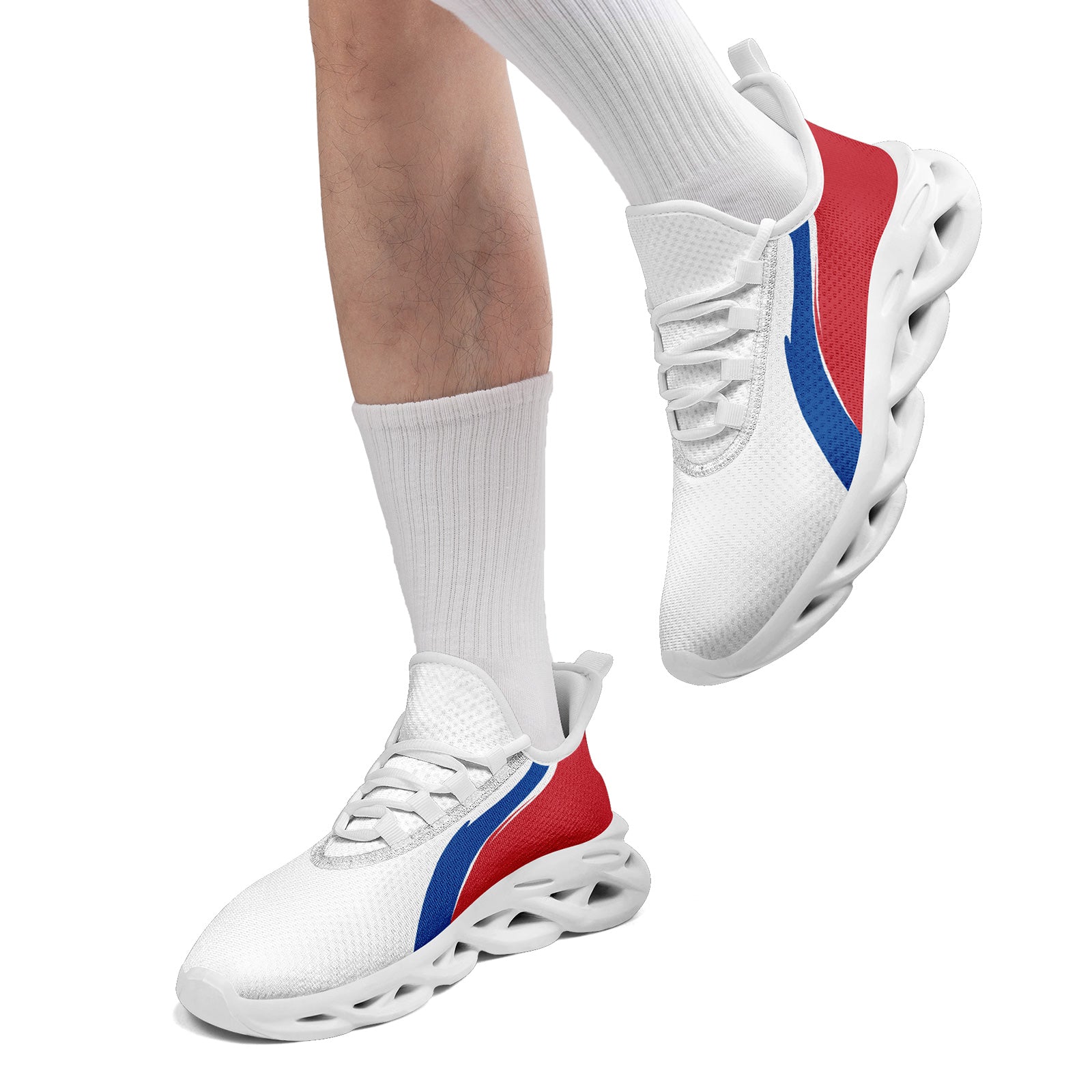 Custom South Korea 2026 World Cup Sneakers DIY Country Flag Running Shoes Lightweight Sport Shoes Gift for Football Fans Personalized Team Name and Logo FN003-F009130-3