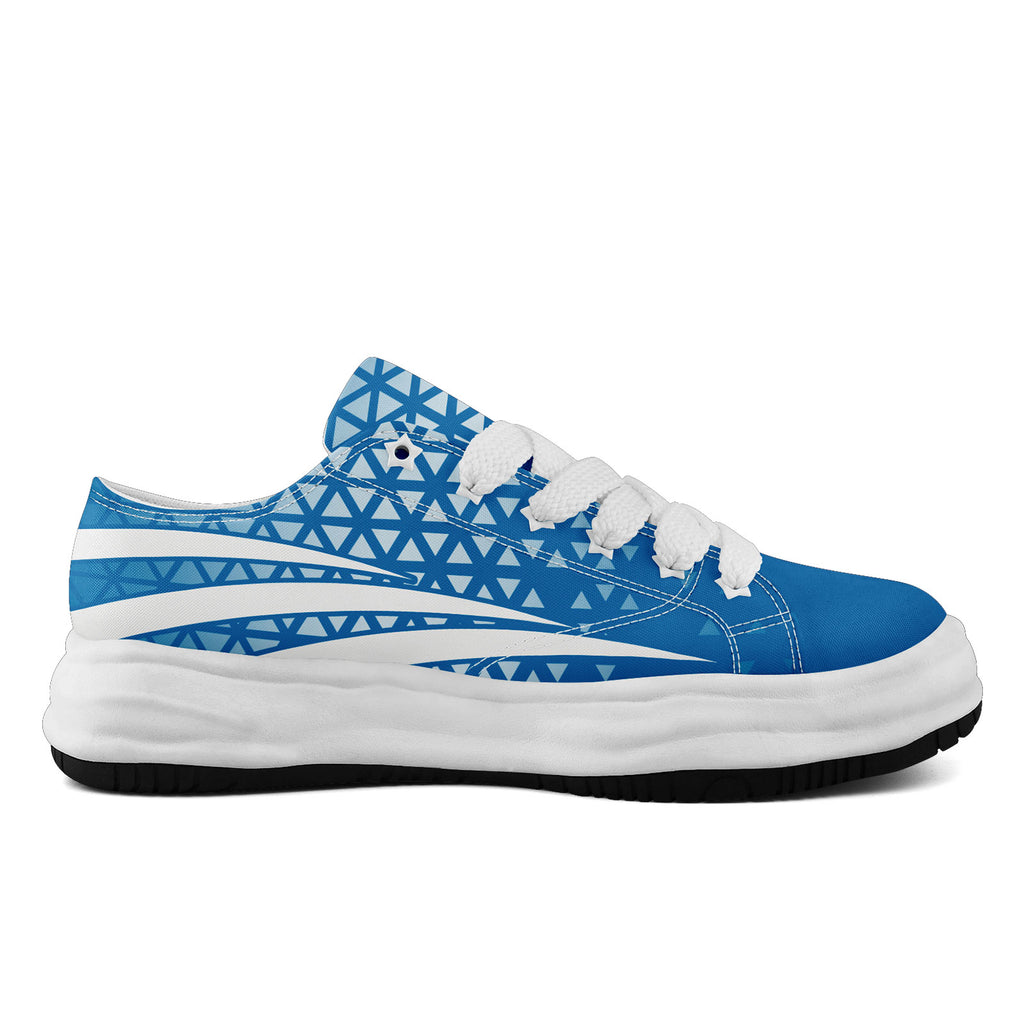 Custom Blue White Michigan Football Jersey and Sports Shoes Combo Offer Personalized Combo ZH-D023031-11