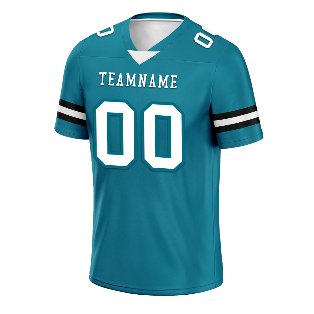Custom Blue Classic Style Personalized Authentic Football Jersey FBJ02-bd0a70be