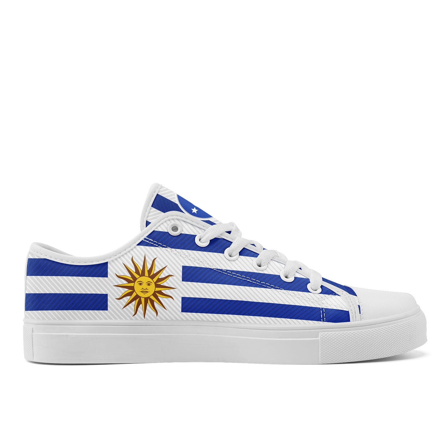 Custom Uruguay 2026 World Cup Sneakers DIY Country Flag Running Shoes Lightweight Sport Shoes Gift for Football Fans Personalized Team Name and Logo FN027-F009107-4