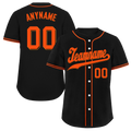 Custom Black Classic Style Orange Personalized Authentic Baseball Jersey BSBJ01-bd0fae7