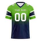 Custom Green Blue Seattle Football Jersey and Hat Combo Offer Personalized Combo ZH-D020326-27