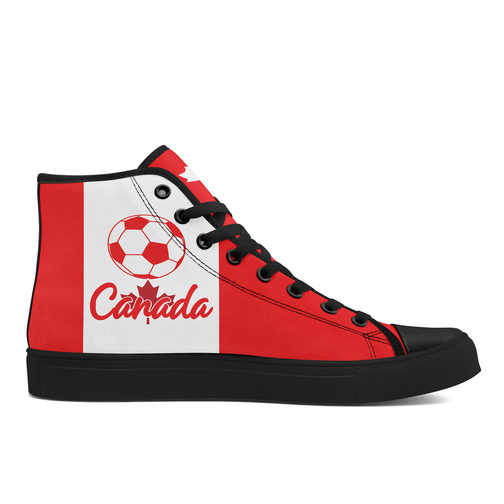 Custom 2026 World Cup Canada Sneakers DIY Country Flag Running Shoes Lightweight Sport Shoes Gift for Football Fans Personalized Team Name and Logo FN024-F023064-2