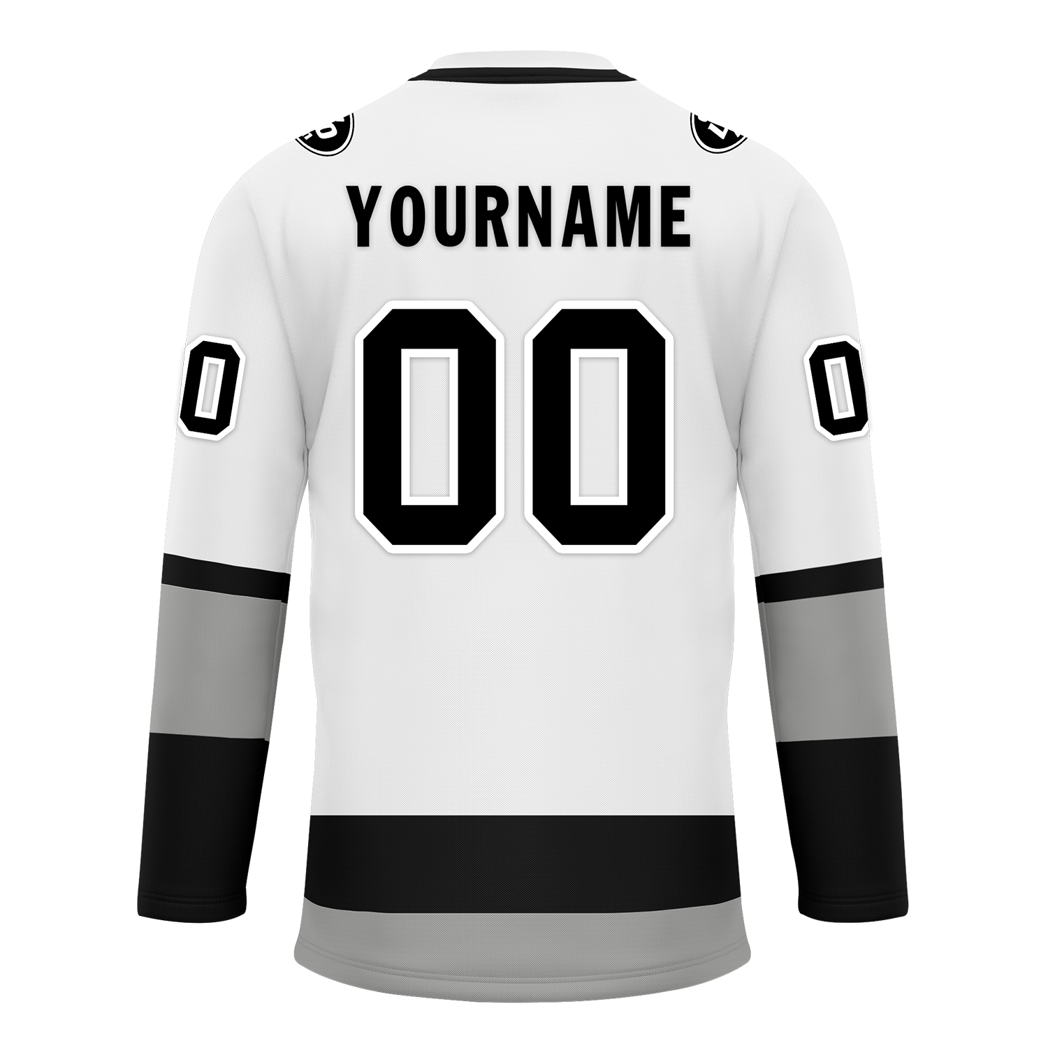 Custom White Grey Personalized Hockey Jersey HCKJ01-D0a70e7