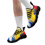 Custom Ecuador 2026 World Cup Sneakers DIY Country Flag Running Shoes Lightweight Sport Shoes Gift for Football Fans Personalized Team Name and Logo FN003-F009077-4
