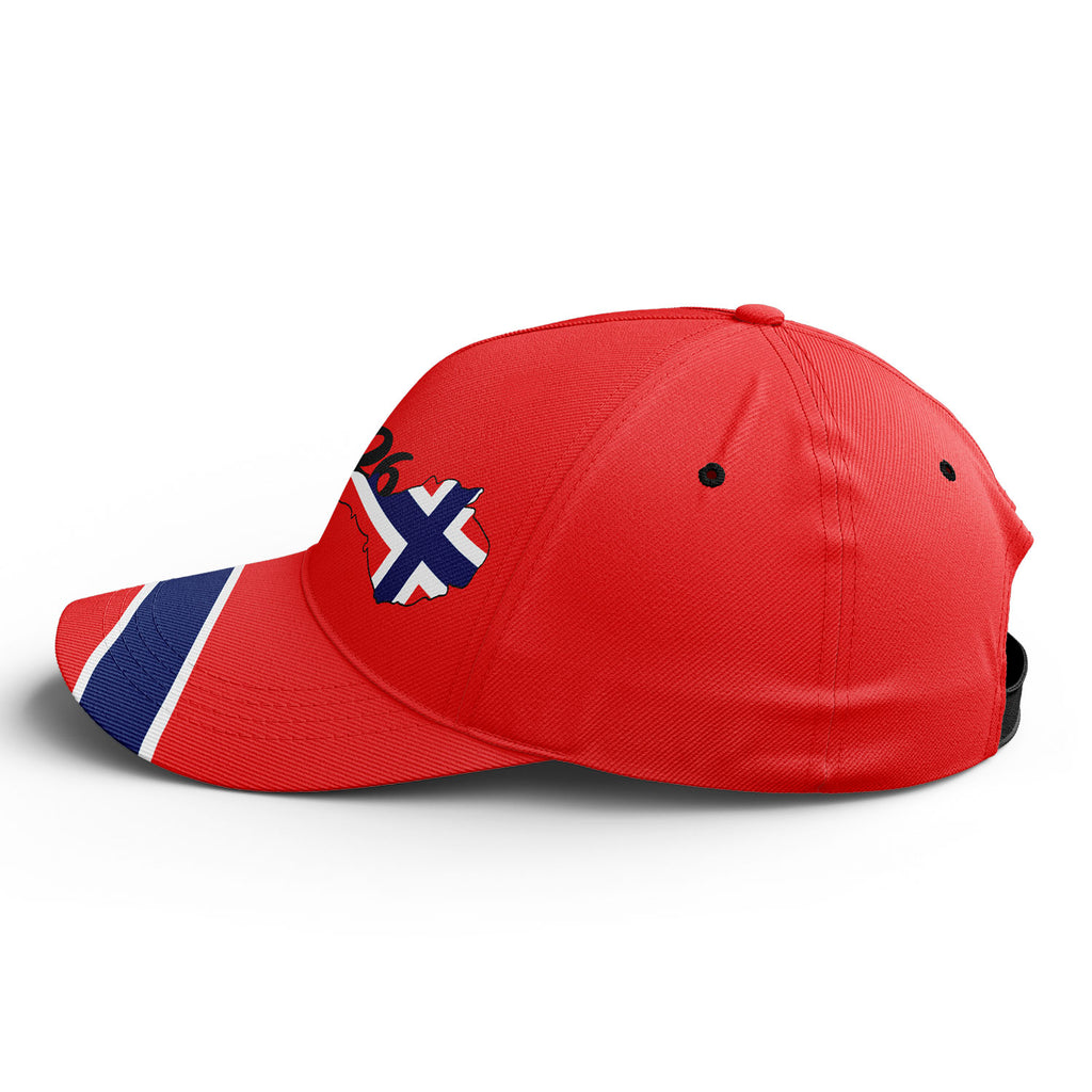 Personalized 2026 Norway Soccer Fan Hat - Add Your Name & Design Custom 2026 Football Tournament Hat YW061-F027075-2